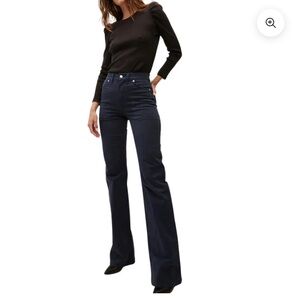 Veronica Beard Crosbie wide leg pants in navy